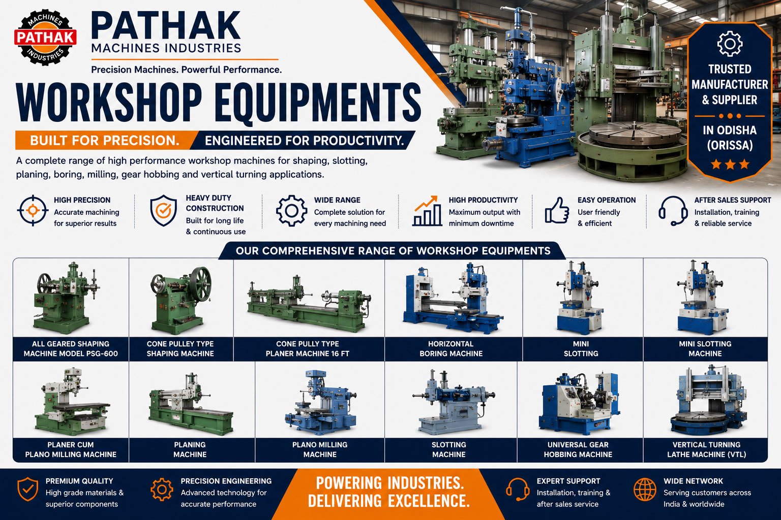 Complete Range of High-Performance Workshop Machines for Every Industry