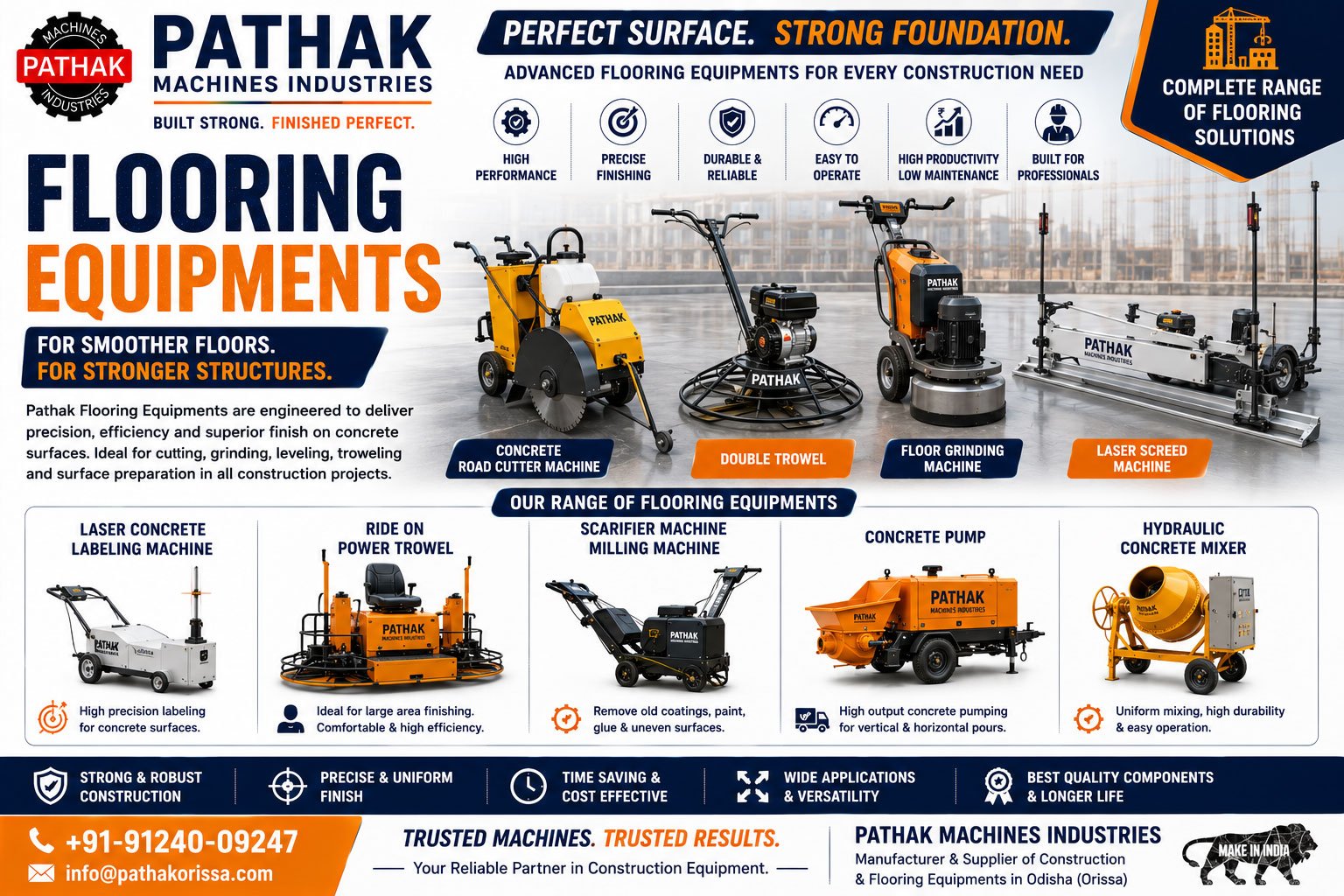 Advanced Flooring Equipment for Precision Concrete Finishing
