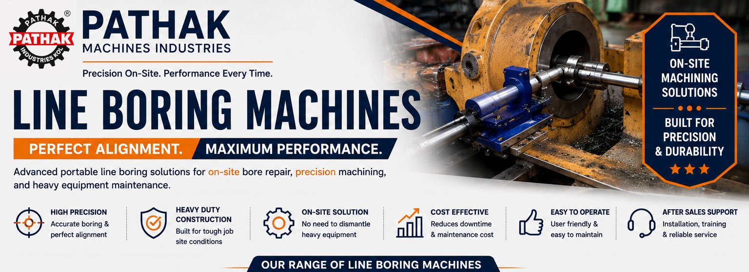 Complete Range of Portable Line Boring Machines for On-Site Bore Repair & Precision Machining