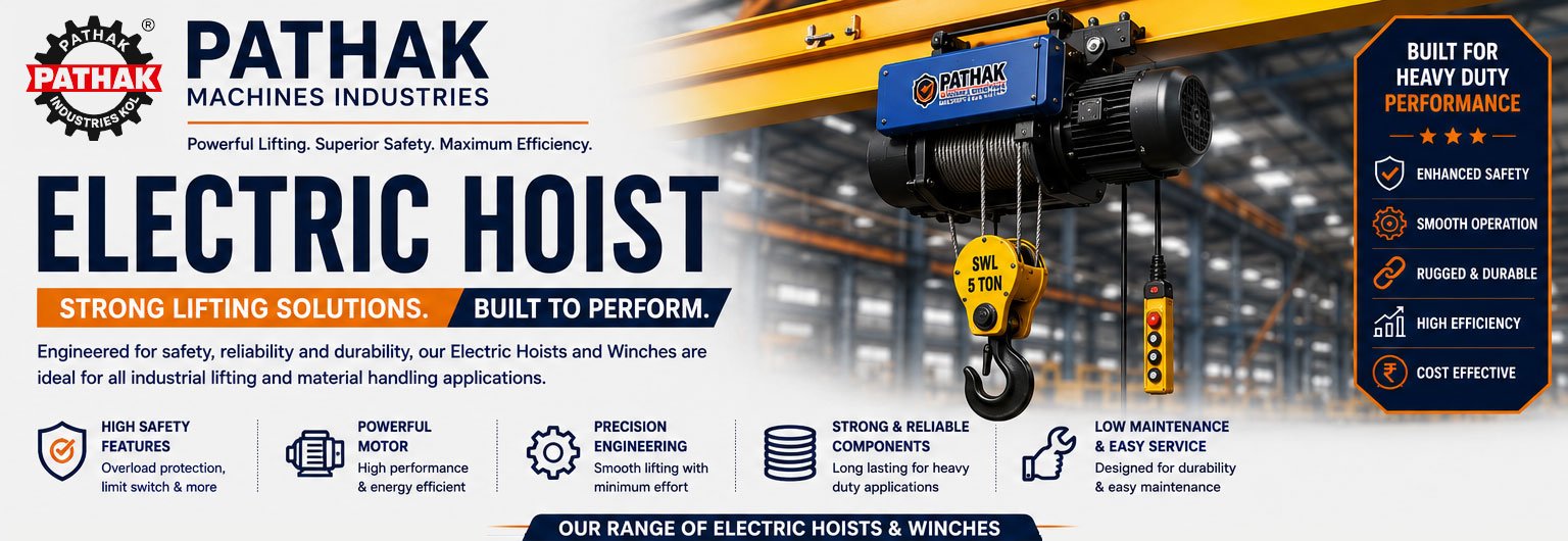 Complete Range of Electric Hoists, Wire Rope Hoists & Industrial Electric Winches