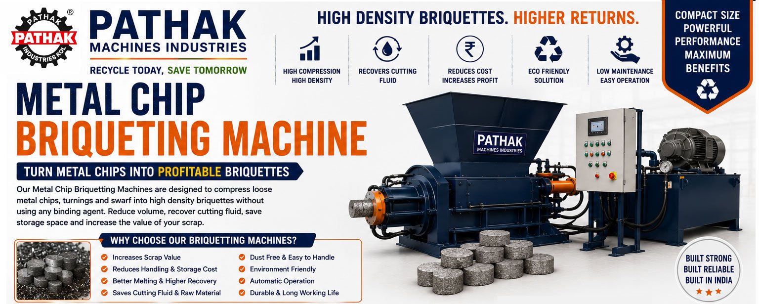 High-Density Metal Chip Briquetting & Pressing Machines for Maximum Scrap Value Recovery