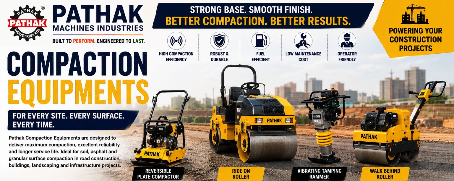 High-Performance Plate Compactors, Rollers & Tamping Rammers for Road & Civil Construction