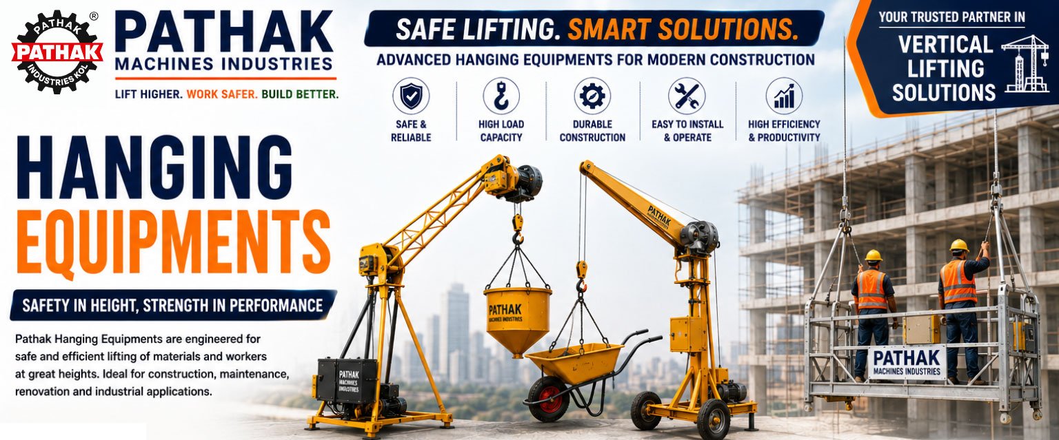 Reliable Mini Cranes & Suspended Platforms for Safe Material Lifting and High-Rise Construction