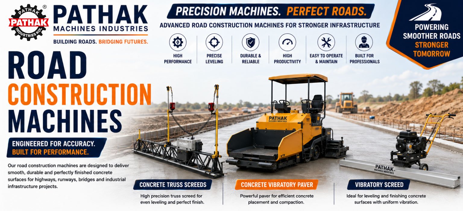Advanced Concrete Screeding & Paving Equipment for Roads, Highways & Infrastructure Projects