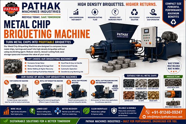 Metal Chip Briqueting Machine