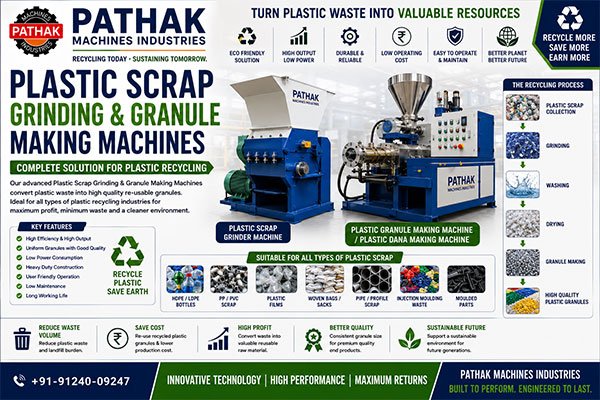 Plastic Scrap Grinding and Granule Making Machine