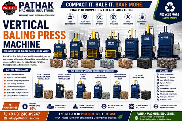 Vertical Baling Press Machine