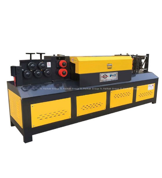 Automatic TMT or Ribbed Wire Straightening and Cutting Machine