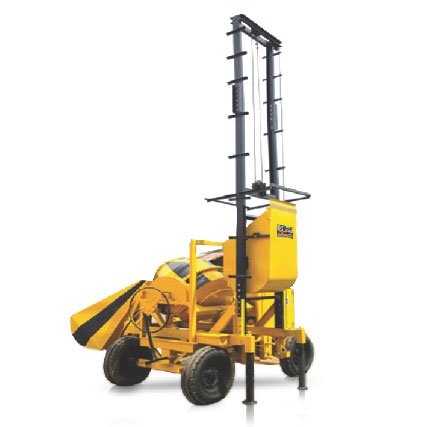 Concrete Mixer With Hoist and Lift