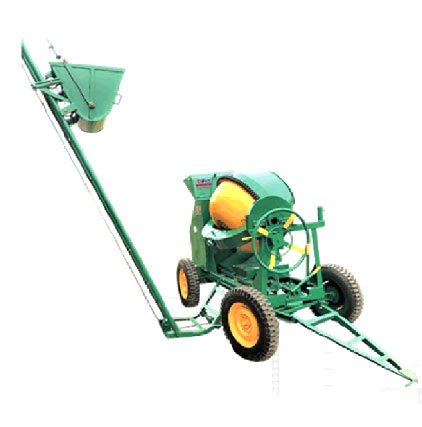 Ladder Lift With Concrete Mixture