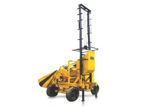 Concrete Mixer With Hoist and Lift