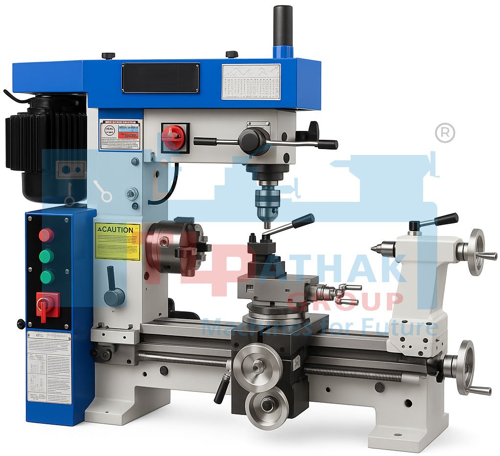 3 in 1 Lathe Cum Milling and Drilling Machine