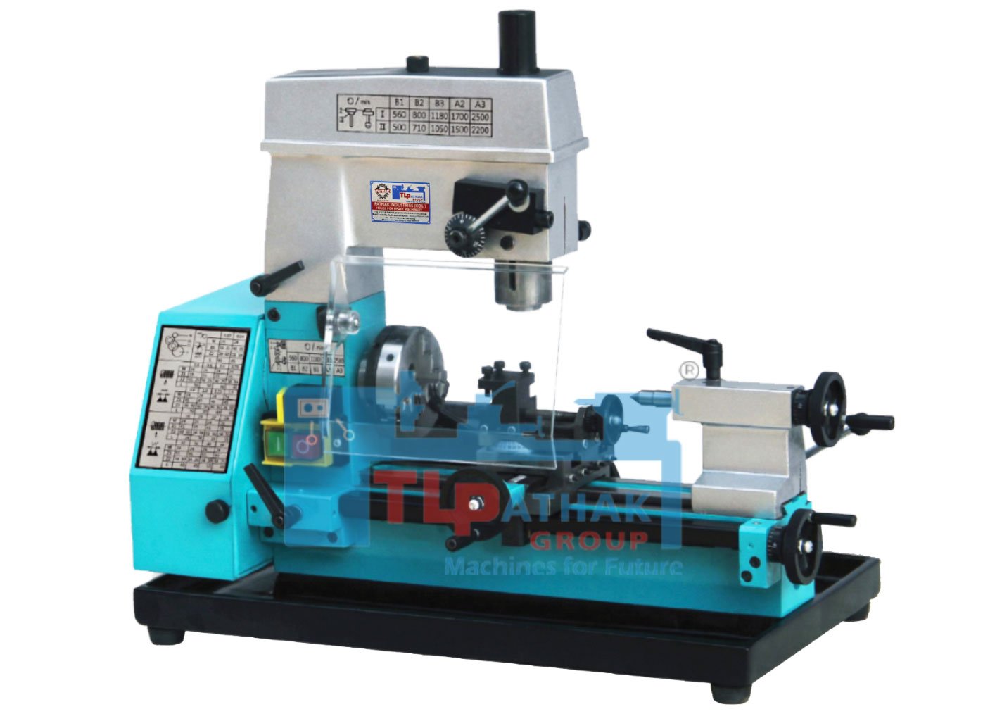 Mini 3 in 1 Lathe Cum Drilling Machine
