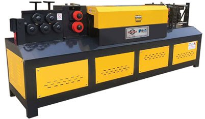 Automatic TMT or Ribbed Wire Straightening and Cutting Machine