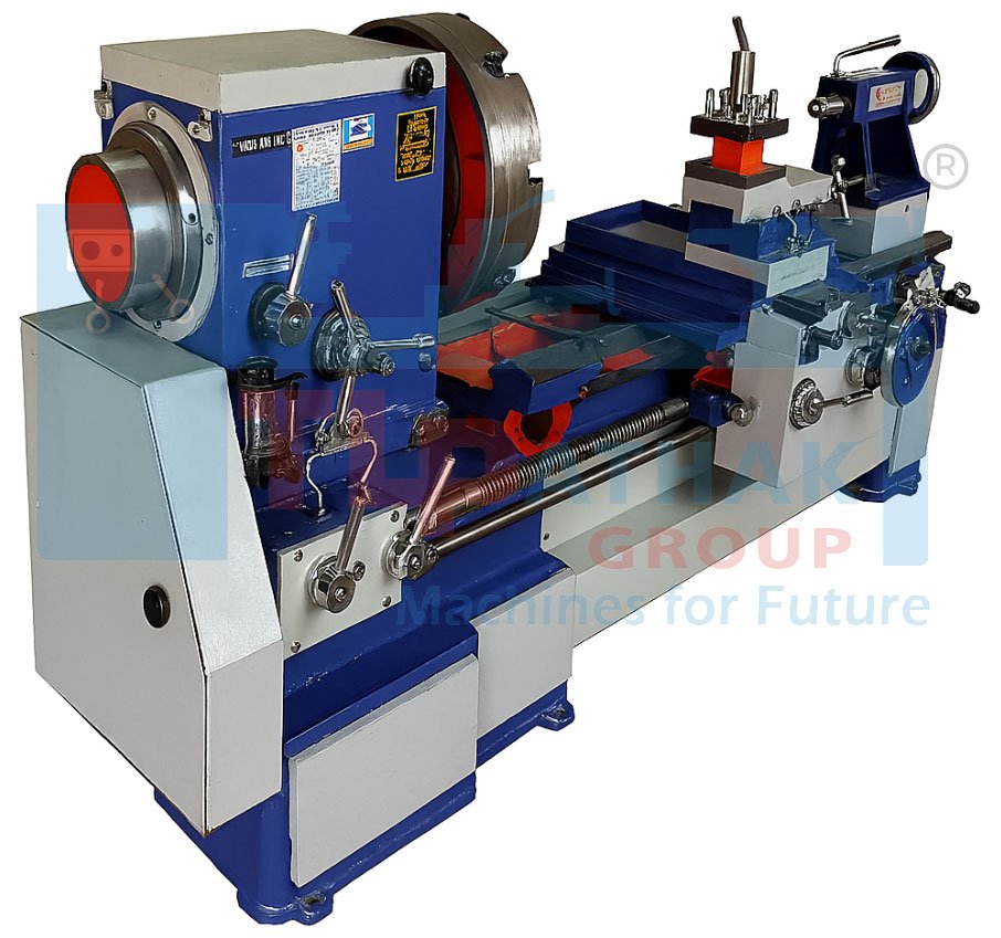 8 Inches Spindle Bore Lathe Machine